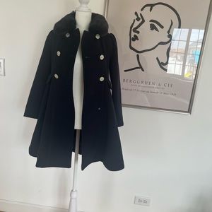 Dark navy Rothschild coat. Girls size medium (10-12)